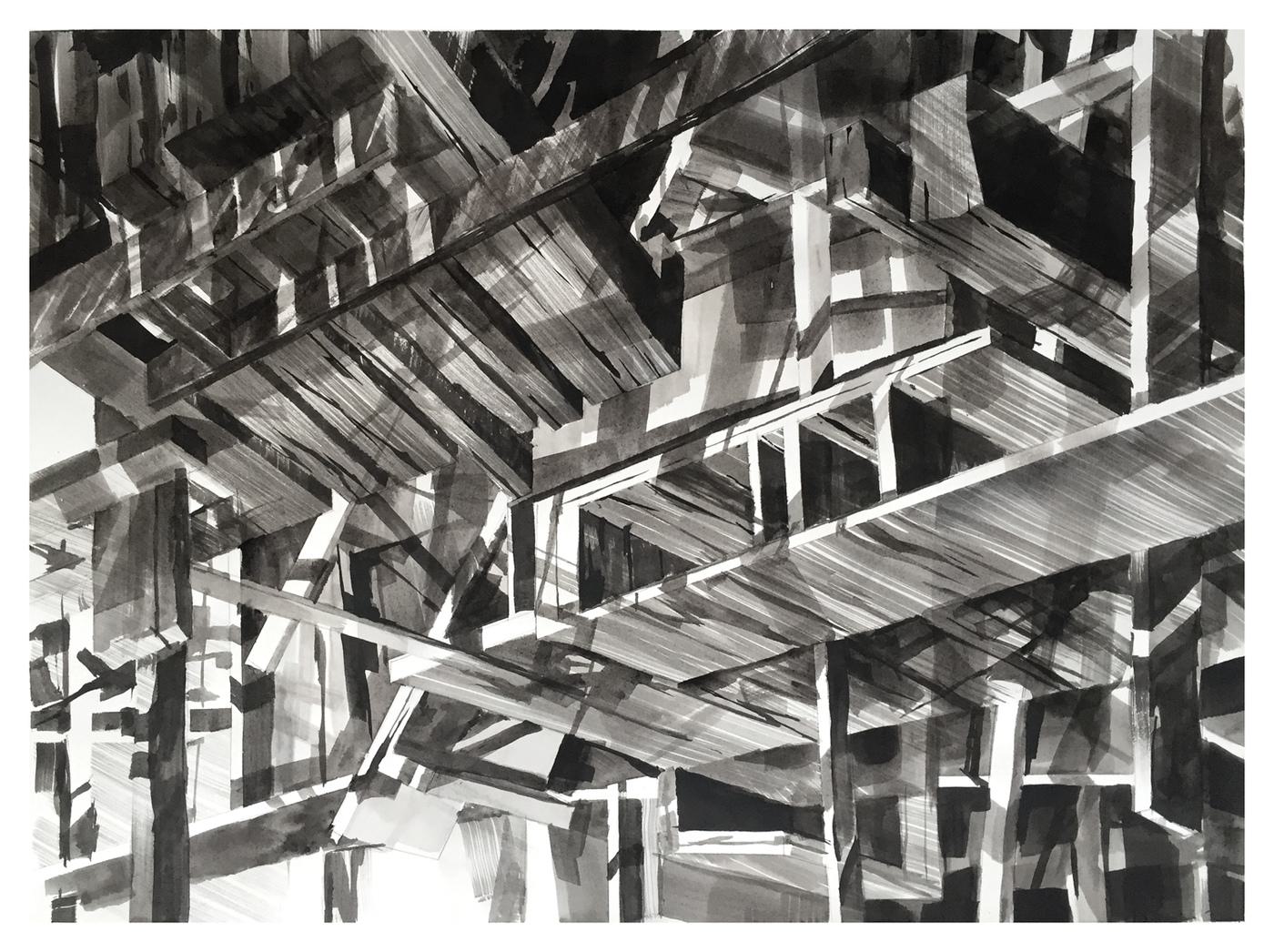Image of Abstract Architectural Art by Scott Tulay