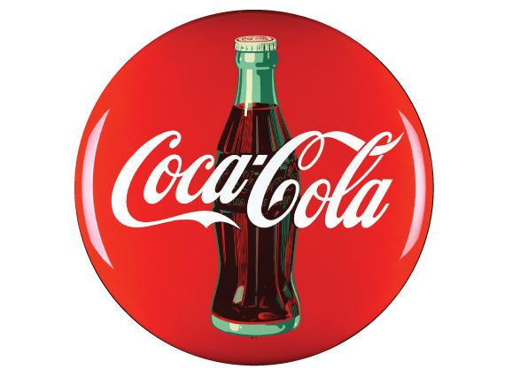 1950s Coca Cola Circular Logo