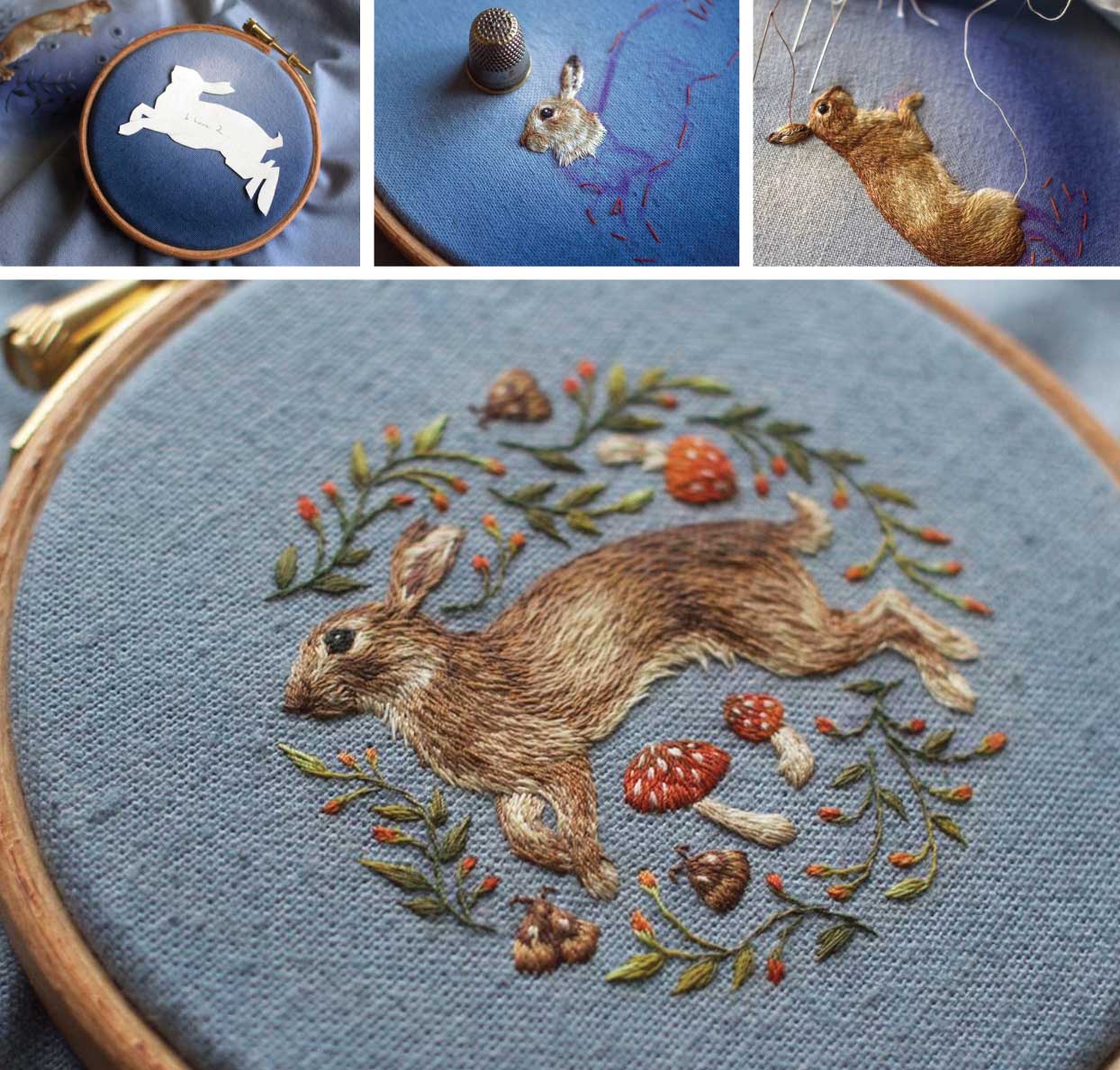 Embroidery Paintings by Chloe Giorndano