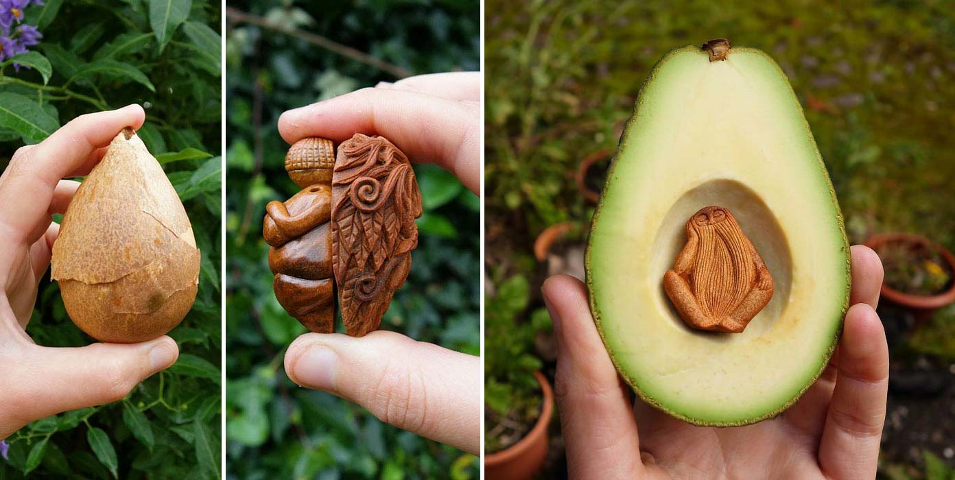 The Avocado Stone Carvings of Jan Campbell