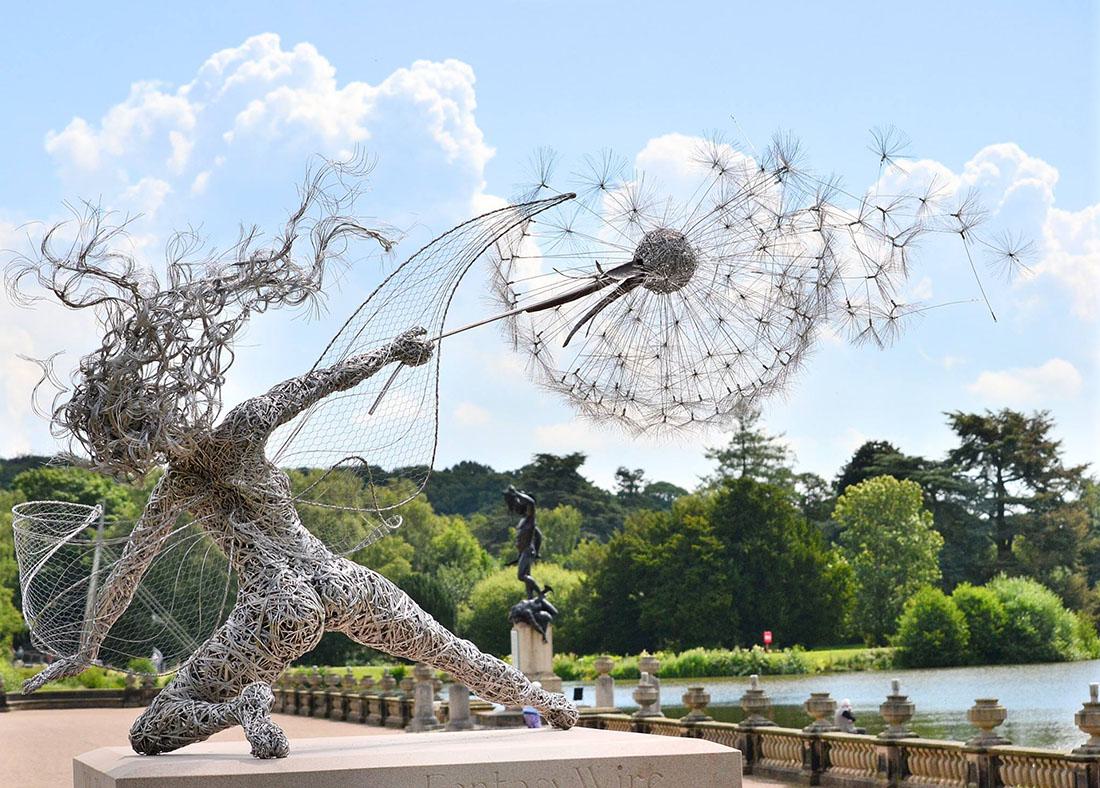 Wire Sculptures of Fairies by Robin Wight