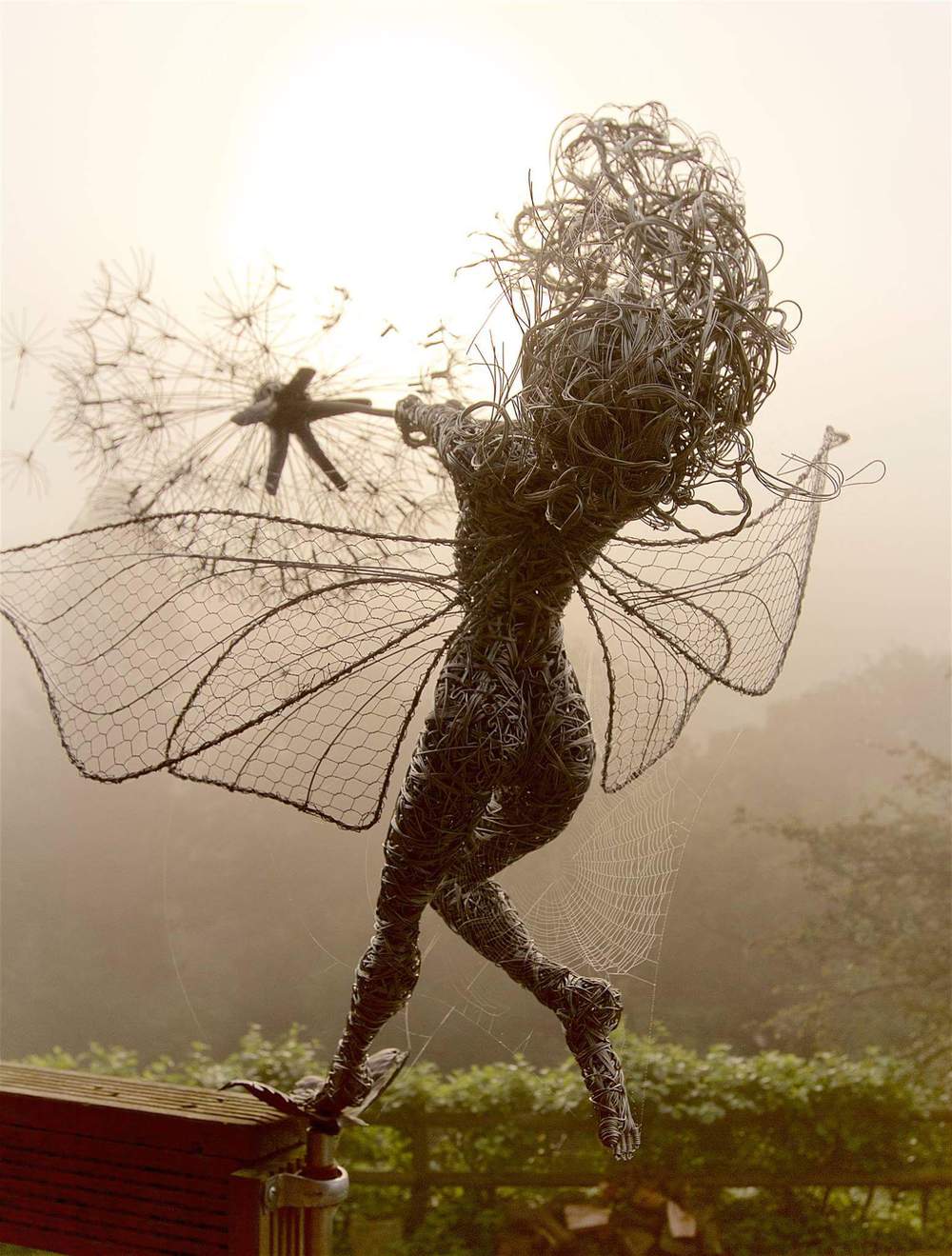 Wire Sculptures of Fairies by Robin Wight - Art - Design - Creative - Blog